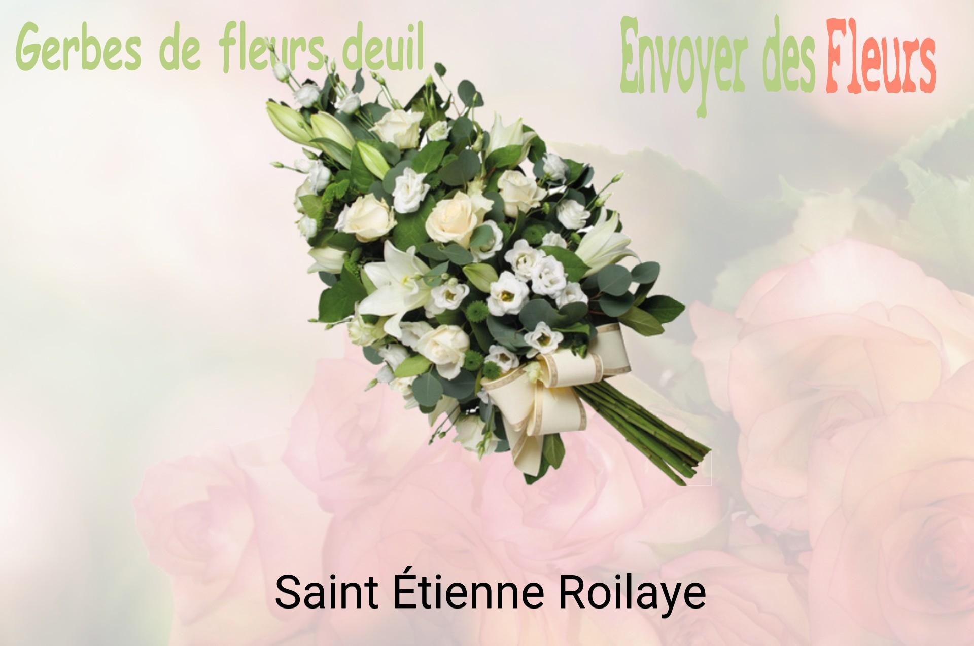 Gerbe de fleurs de deuil livrée à Saint-Étienne-Roilaye